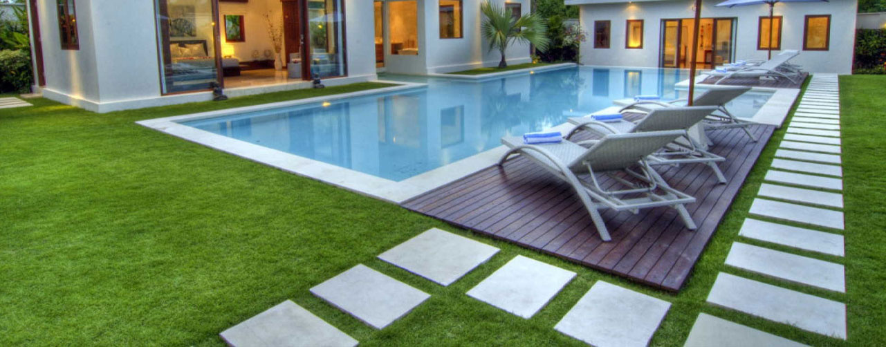 Ideas de diseño combinando césped artificial y piedras decorativas Ideas de diseño combinando césped artificial y piedras decorativas